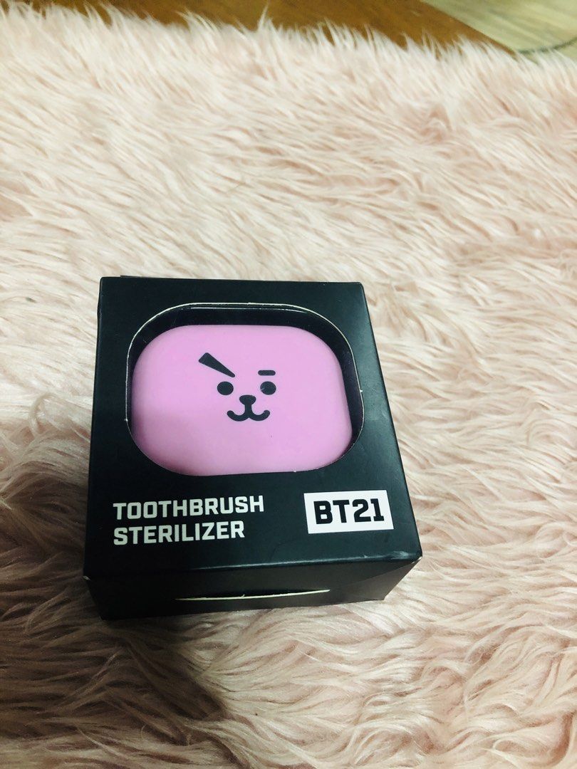 BT21 Kooky Toothbrush Sterilizer and Wallet (Category: Oral Care) located in Manila. Submitted by noemiaspa1702 (Listing ID 1438821698, Image 3). Description: - BT21 Kooky Set - Includes: - Pink Kooky Toothbrush Sterilizer - Black Kooky Wallet - Both items are new and in original packaging. - Perfect for BTS fans!.