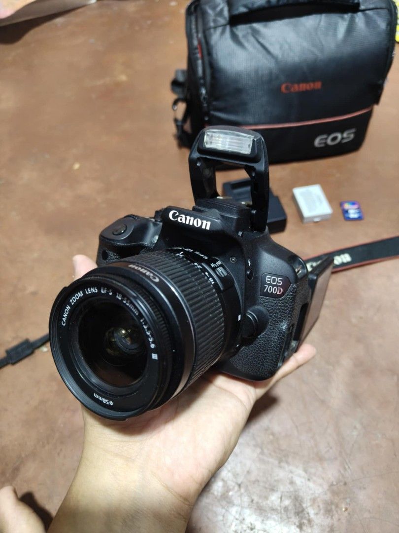 Canon 700d with 2 Lens (Category: Cameras) located in Manila. Submitted by camera.matrix.ph (Listing ID 1438736391, Image 2). Description: Canon 700d with 18-55mm and 50mm 1.8 Lens Ready to use napo with Canon Bag 20,000 Only Cash 20k Lang yan Complete Accesories Canon Battery Canon Charger Camera Bag Canon Free Memory Card Canon Strap Canon Lens cap Canon 50mm 1.8 Canon 18-55mm Lens Canon 700d Body For Sale 20k Only Working Lahat siya pm me now 