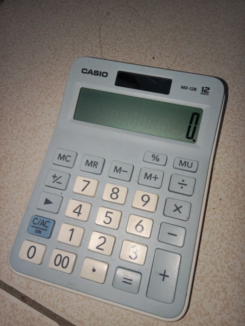 Casio MX12B Basic Calculator (Category: Office & Business Technology) located in Mandaluyong City. Submitted by lay.low (Listing ID 1438817402, Image 1). Description: The item is brand new, I wasn't using it because I upgraded to a scientific calculator..