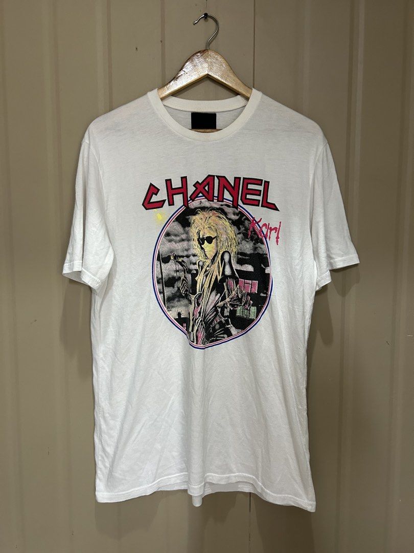 Chanel - Karl Lagerfield Bootleg Band Tee (Category: Tshirts & Polo Shirts ) located in Los Banos. Submitted by londunplaya (Listing ID 1438708049, Image 1). Description: M-L 21x29.5.