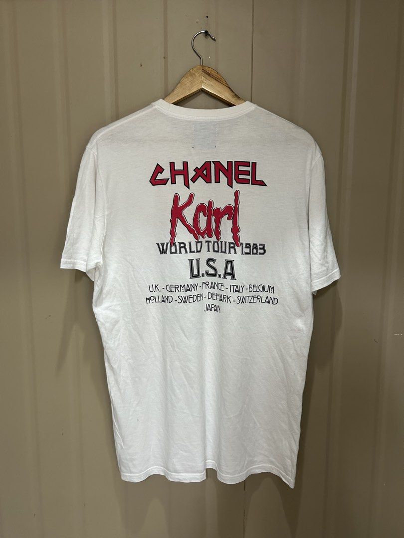 Chanel - Karl Lagerfield Bootleg Band Tee (Category: Tshirts & Polo Shirts ) located in Los Banos. Submitted by londunplaya (Listing ID 1438708049, Image 3). Description: M-L 21x29.5.