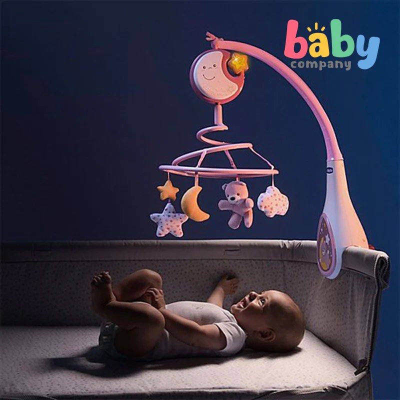 Chicco Next 2 Dreams 3-in-1 Cot Mobile - Pink (Category: Cots & Cribs) located in Manila. Submitted by sherotoninmd (Listing ID 1438726117, Image 2). Description: - Chicco Next 2 Dreams 3-in-1 Cot Mobile (Pink) - Removable musical box with 20 minutes of classical music and white noise - Features a soft night light - Includes 4 fabric hanging toys - Suitable for Chicco Next2Me cribs and wooden beds - Dimensions: 58.6 x 26.5 x 48.5 cm.