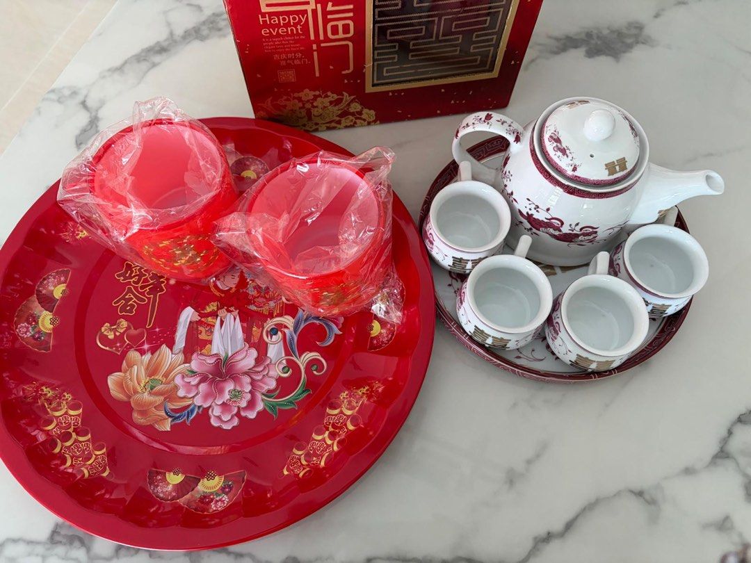 Chinese Wedding Tea Set - Brand New458422490959063041