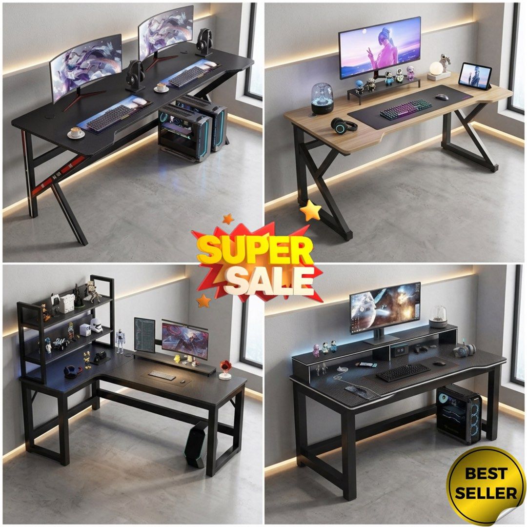 Multiple Computer Tables Computer Table | Office Table | Modern Home Table | Study Table ...