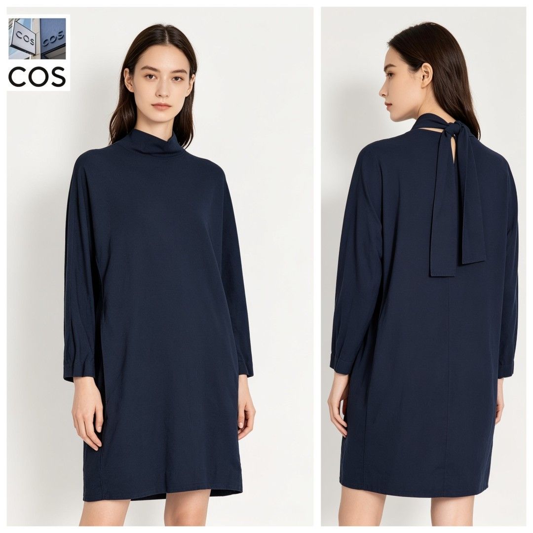 COS Original Back Tiered Midi Dress (Category: Dresses) located in Bulacan. Submitted by mari.cassie (Listing ID 1438796419, Image 1). Description: measurements : Lenght 35" Width 21.5" Eur: XS CN: 165/84A in excellent condition 10/10 Preloved Items Not thrifted — any major flaws will be clearly noted. Colors may differ slightly due to lighting. Some photos are for style reference only — please read descriptions carefully & ask questions if unsur