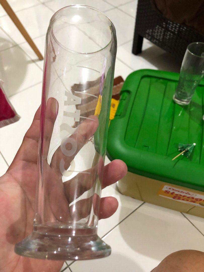 Costa coffee tall glass (Category: Other Kitchenware & Tableware) located in Balete No 2. Submitted by troyesybang (Listing ID 1438833806, Image 3). Description: Tall glass beverage Plus sf j&t Shipoing Via generic box to care for fragile items Used no chips no crack.