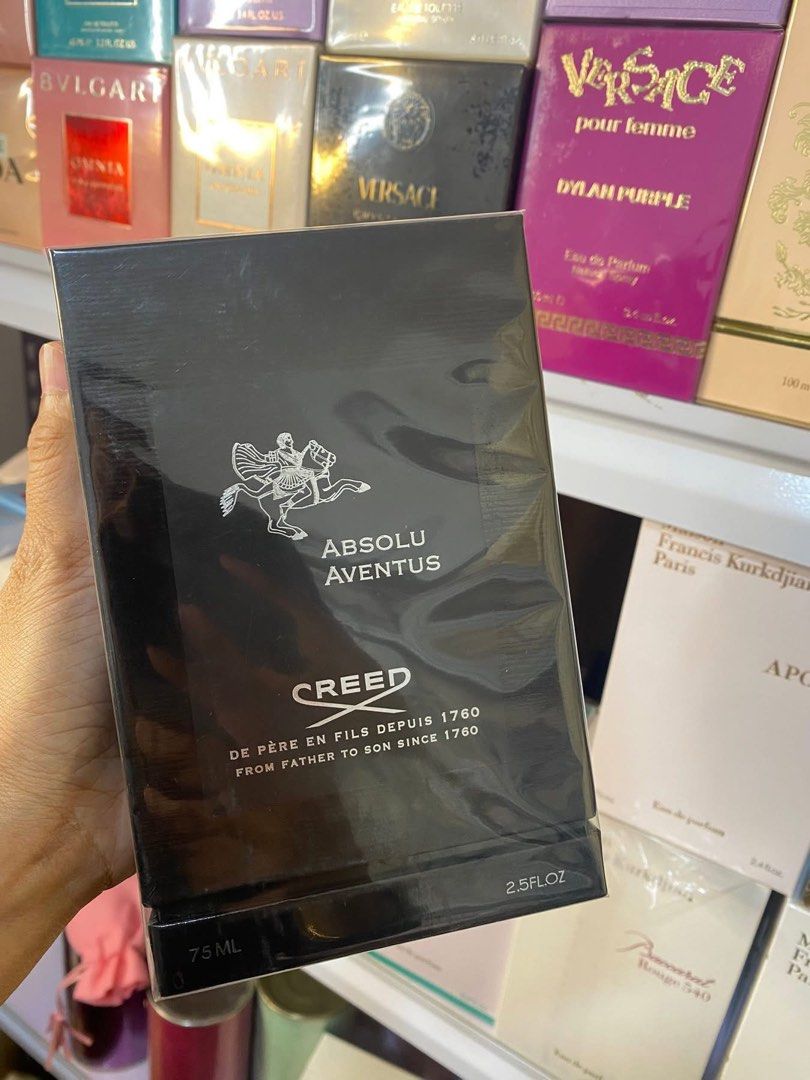 CREED AVENTUS ABSOLU | PREMIUM QUALITY (Category: Fragrance & Deodorants) located in Quezon City. Submitted by embereshop2 (Listing ID 1438695329, Image 1). Description: 📌Perfect gift for birthdays, o kahit anong okasyon! ✨Hindi ka mapapahiya, promise same na same sa 0G ang amoy at long-lasting pa. Kung may budget ka, ito na ang best choice mo💗💐 📌Please read the last image carefully - all details are already provided. ❗️Offers below the regul