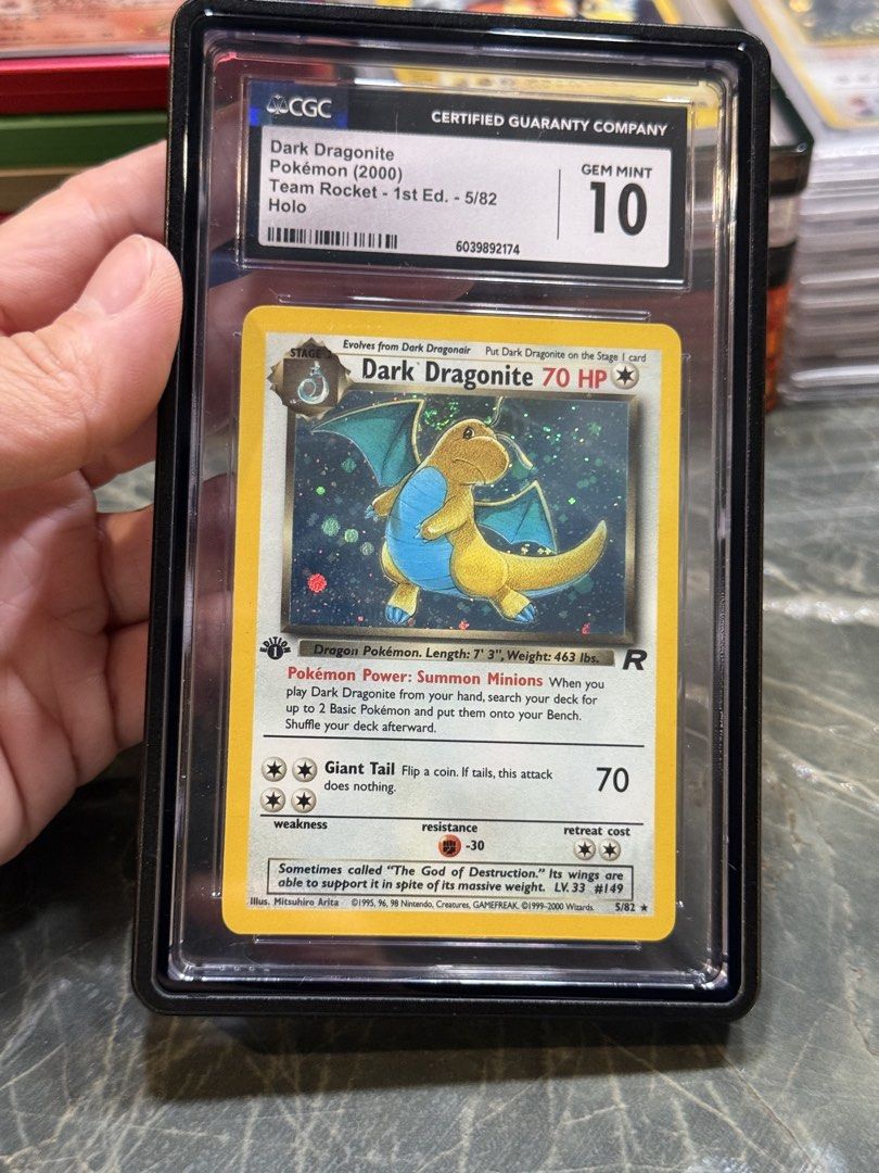Dark Dragonite Pokmon Card - CGC Graded 10 Gem Mint, Hobbies & Toys, Toys & Games on Carousell Dark Dragonite Pokmon Card - CGC Graded 10 Gem Mint, Hobbies & Toys, Toys & Games on Carousell