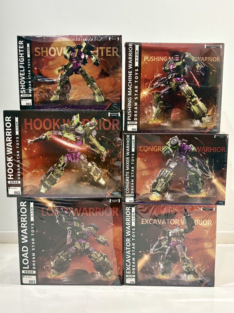 DST Dream Star Toys Devastator Full Set of 6, Hobbies & Toys, Toys ...