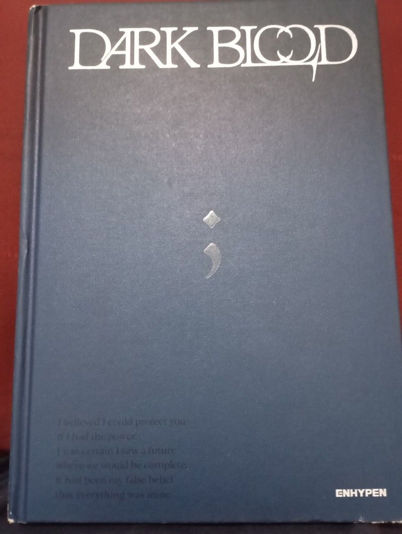 Enhypen darkblood (Category: CDs & DVDs) located in Las Pinas. Submitted by quick_deals_great_finds2 (Listing ID 1438794241, Image 1). Description: Booklet and cd only.