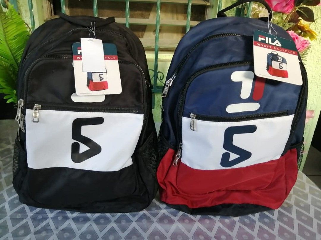 FILA Wyatt Backpack with Laptop & Tablet Compartment – Multiple Pockets (Category: Backpacks) located in Quezon City. Submitted by ranielafinds (Listing ID 1438857684, Image 1). Description: Brand new / US-bought item Features: • Durable nylon fabric • Laptop compartment • Tablet pocket • Multiple compartments for organization • Comfortable everyday backpack design Perfect for school, work, or travel 👍🏻.