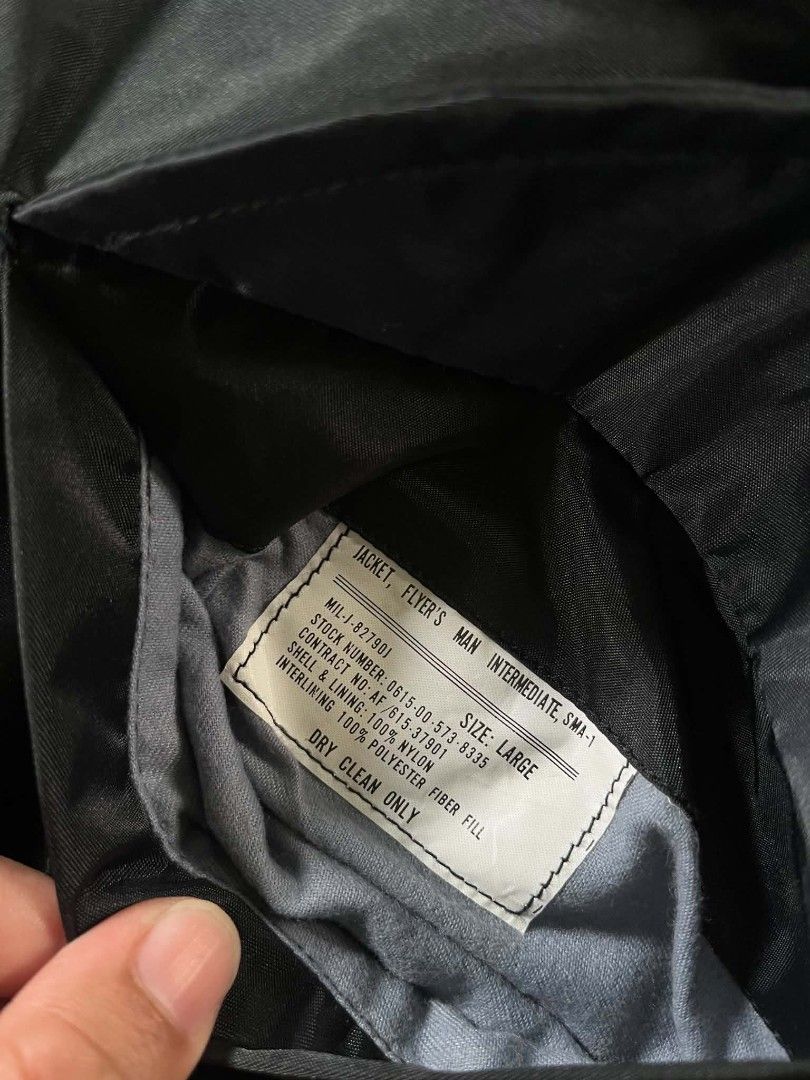 Flight Bomber Jacket SMA-1 (Category: Coats, Jackets and Outerwear) located in Tayabas. Submitted by last.80 (Listing ID 1438760993, Image 3). Description: Flight Bomber Jacket SMA-1 Excellent Condition Large 26x27 480 +SF.