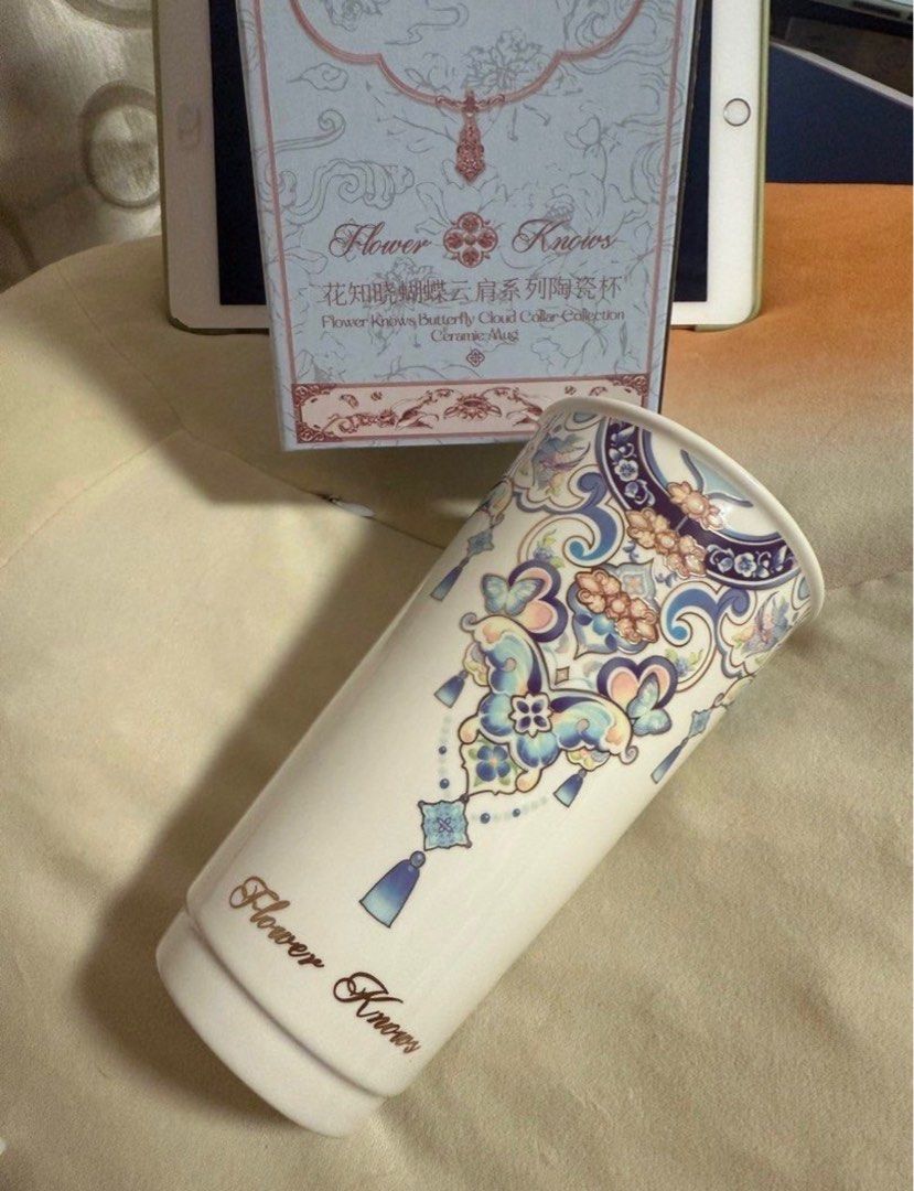 Flower Knows Butterfly Cloud Collar Collection Ceramic Mug458905141862082560