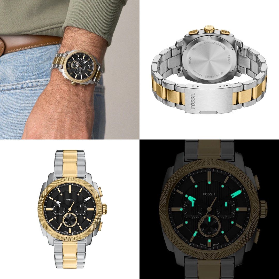 Fossil Machine Two Tone Stainless Steel Watch (Category: Men's Watches) located in Pasig City. Submitted by sichi.ph (Listing ID 1438719718, Image 2). Description: Original Price : P13350.