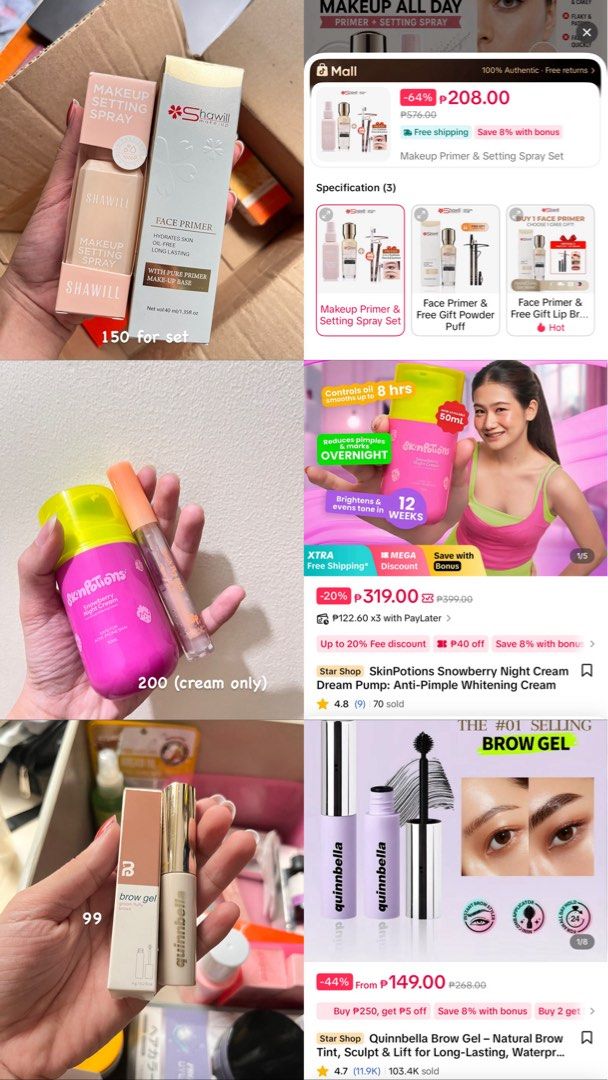 FREE SAMPLES PAMIGAY SALE!! (Category: Face Care) located in Manila. Submitted by shenalood (Listing ID 1438752264, Image 2). Description: - selling tiktok affiliate free samples at lower price - used once only for product testing or demos - see pics for original prices - meetup at Urban Deca Homes Manila or shipping via Lalamove (c/o by buyer) - pm me for more details .