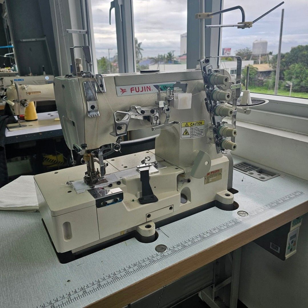 Fujin Piping / coverstitch machine/ Industrial Sewing Machine for Stretch or Knit (Category: Industrial Equipment) located in Paranaque City. Submitted by yssalvage (Listing ID 1438871908, Image 1). Description: For Sale Fujin Piping / coverstitch machine for stretch fabrics w/ servo motor Slightly used Location: Silang, Cavite.