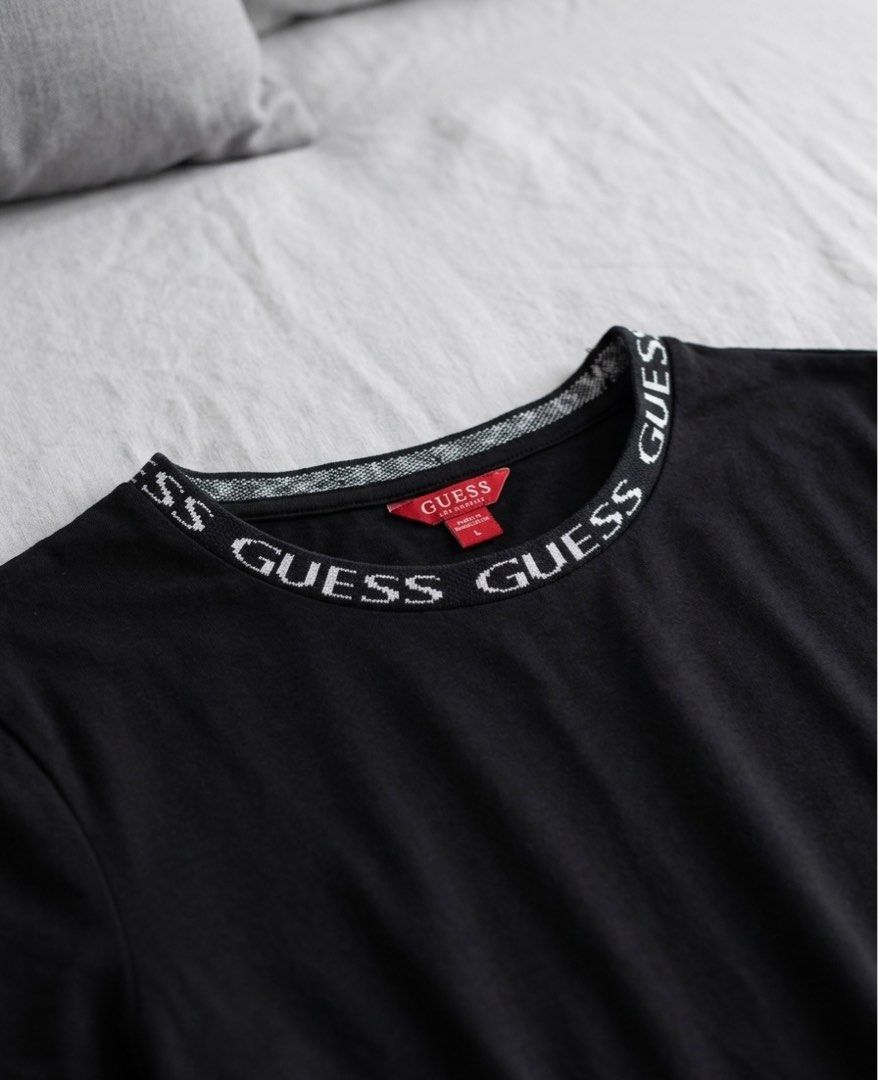 GUESS Black Logo Neckline Top | From US (Category: Shirts) located in Rizal. Submitted by everydaychic (Listing ID 1438551506, Image 2). Description: 𝙋𝙡𝙚𝙖𝙨𝙚 𝙗𝙚 𝙖𝙙𝙫𝙞𝙨𝙚𝙙 𝙩𝙝𝙖𝙩 𝙤𝙣𝙡𝙮 𝙗𝙪𝙮𝙚𝙧𝙨 𝙬𝙝𝙤 𝙢𝙖𝙠𝙚 𝙖𝙣 𝙤𝙛𝙛𝙚𝙧 𝙬𝙞𝙡𝙡 𝙗𝙚 𝙖𝙘𝙘𝙤𝙢𝙢𝙤𝙙𝙖𝙩𝙚𝙙. 𝙏𝙝𝙖𝙣𝙠 𝙮𝙤𝙪. Selling this classy and versatile GUESS black top. Perfect for casual wear, errands, travel, or everyday outfit styling. The subtle GUESS logo ne