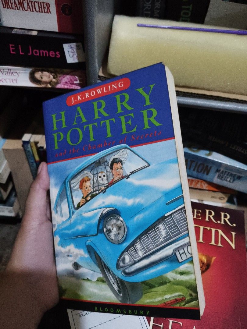 Harry Potter Book Set by J.K. Rowling (Category: Storybooks) located in Calamba. Submitted by dharz0609948953 (Listing ID 1438791624, Image 2). Description: - Harry Potter book set by J.K. Rowling. - Includes: - "Harry Potter and the Chamber of Secrets" - "Harry Potter and the Half-Blood Prince" - "Harry Potter and the Order of the Phoenix" - "Harry Potter and the Deathly Hallows" ₱240 each.