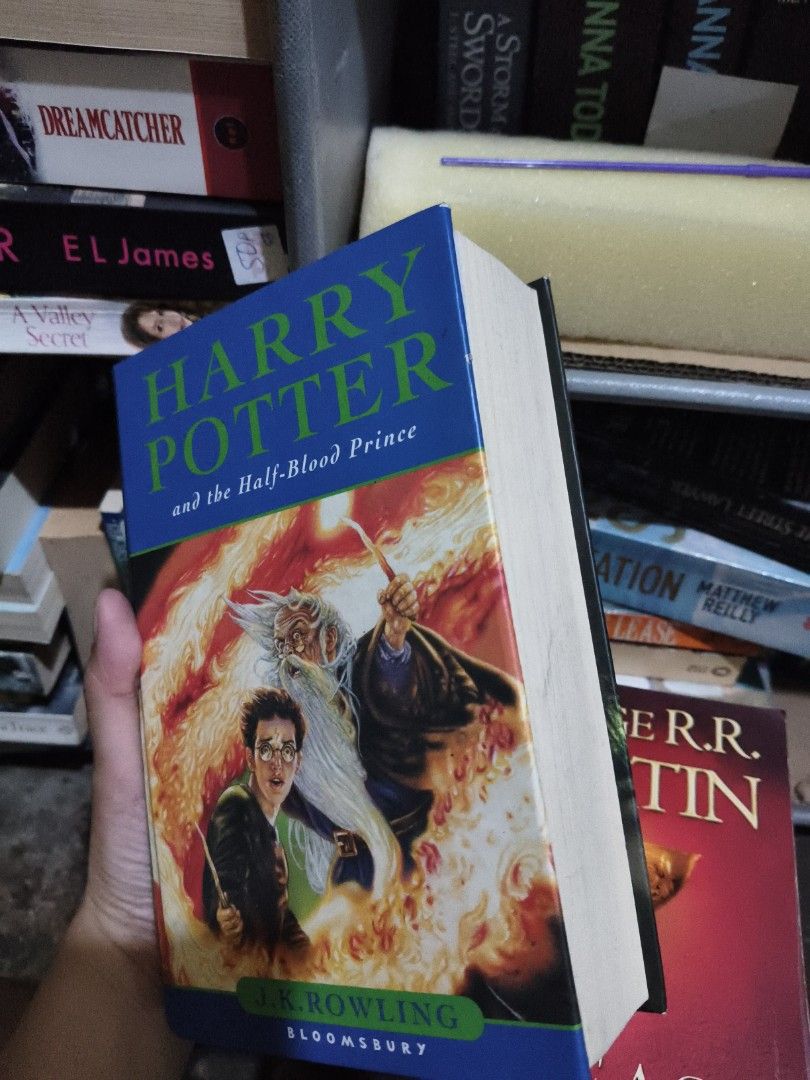 Harry Potter Book Set by J.K. Rowling (Category: Storybooks) located in Calamba. Submitted by dharz0609948953 (Listing ID 1438791624, Image 3). Description: - Harry Potter book set by J.K. Rowling. - Includes: - "Harry Potter and the Chamber of Secrets" - "Harry Potter and the Half-Blood Prince" - "Harry Potter and the Order of the Phoenix" - "Harry Potter and the Deathly Hallows" ₱240 each.
