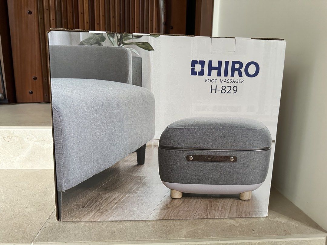 Hiro Foot Massager H-829 (Category: Massage Devices) located in Taguig. Submitted by veribriefdeclutters (Listing ID 1438795958, Image 2). Description: - Hiro Foot Massager H-829 - Original box included - Dimensions: 480x330x407mm - Net Weight: 7.7kg - Gross Weight: 8.5kg - Serial Number: 0923-FM-29531 - Single unit Never opened. Never used. .
