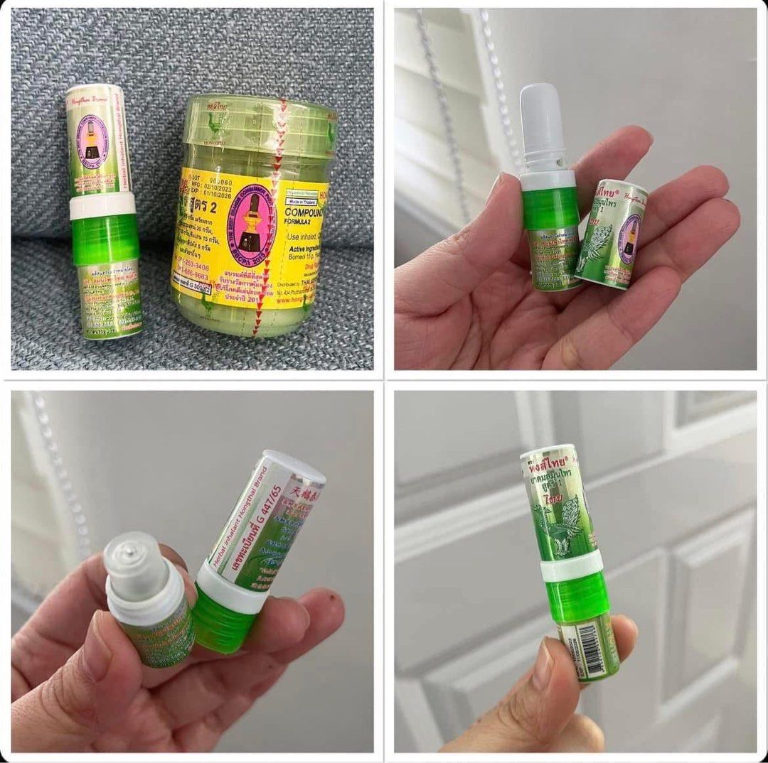 Hongthai 2in1 Herbal Inhaler (Category: Body Care) located in San Juan City. Submitted by ipoundless (Listing ID 1438820569, Image 1). Description: - Compound Peppermint Herbal Inhaler - Compact and portable design - Easy to use - Convenient for travel - Provides refreshing relief.