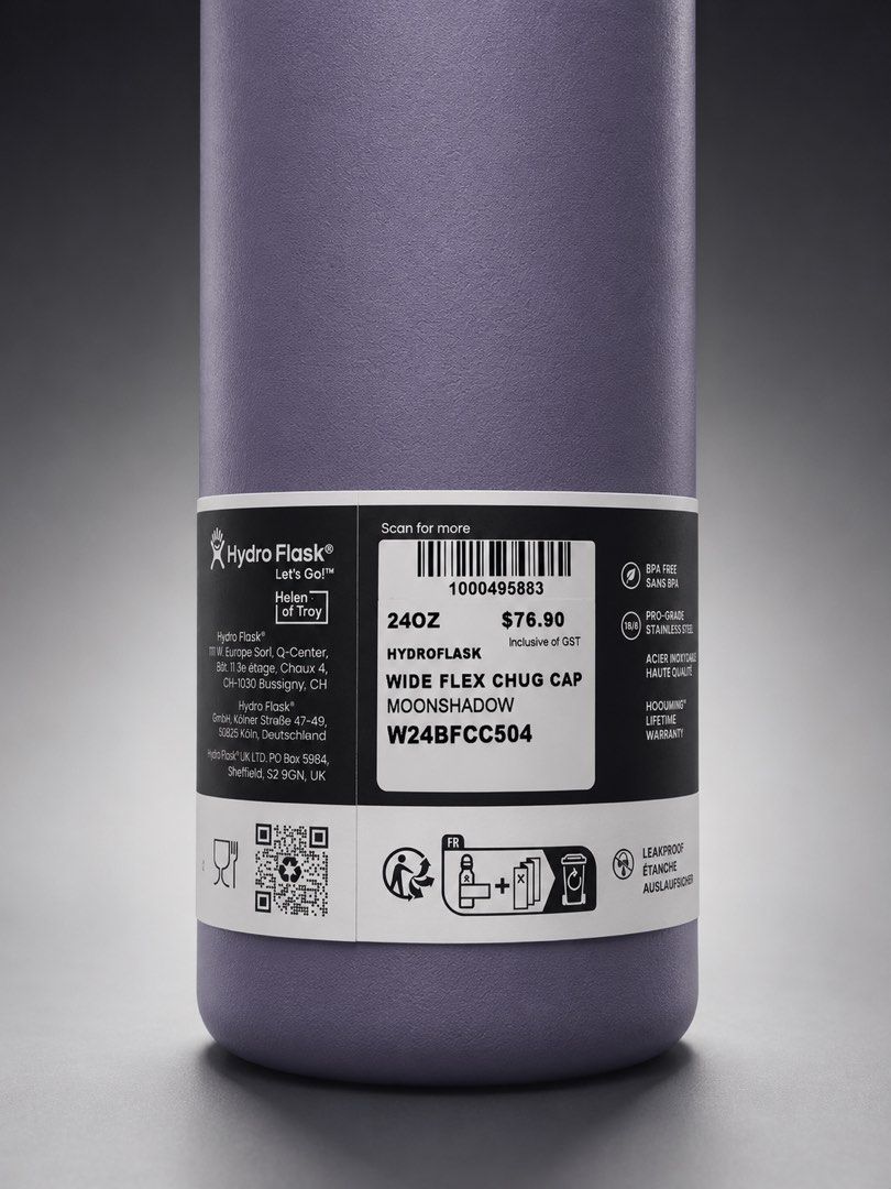 Hydro Flask 24oz Wide Flex Chug Cap - Moonshadow458678137353021441