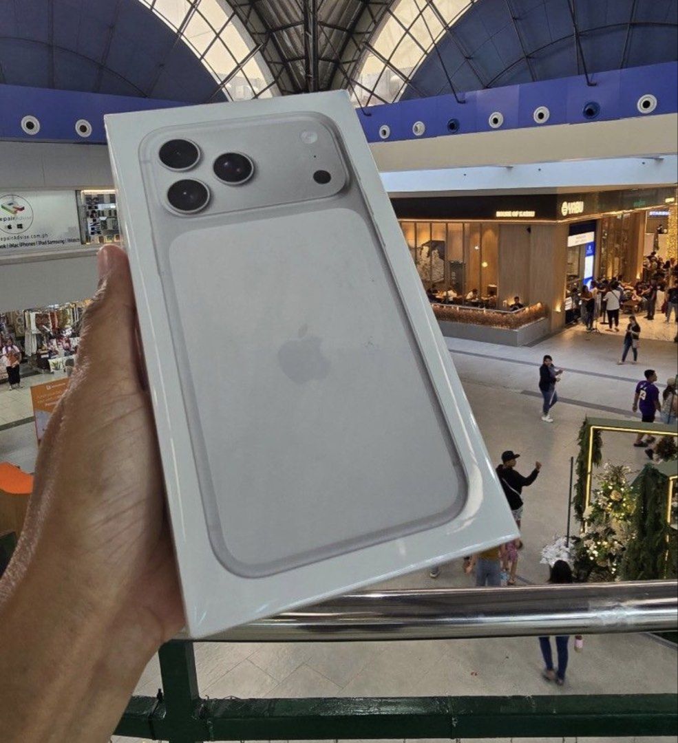 IPHONE 17 PRO MAX 256 (Category: iPhone 17 Series) located in San Juan City. Submitted by dimple28 (Listing ID 1438860241, Image 1). Description: Brand New Sealed Box Apple iPhone 17 Pro Max ✨ Silver ✨ 256GB ✨ Smart Locked ✨ Complete & Sealed 💰 ₱79,000 — slight negotiable 📍 Meet up: San Juan City PM for interested buyers only 🤝.