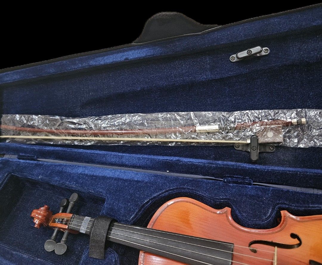 Jasmine Violin with Case (Category: Musical Instruments) located in Makati City. Submitted by xzyche (Listing ID 1438750268, Image 2). Description: - Jasmine violin with case and bow included. - Size: 1/8 - Used only 3x.