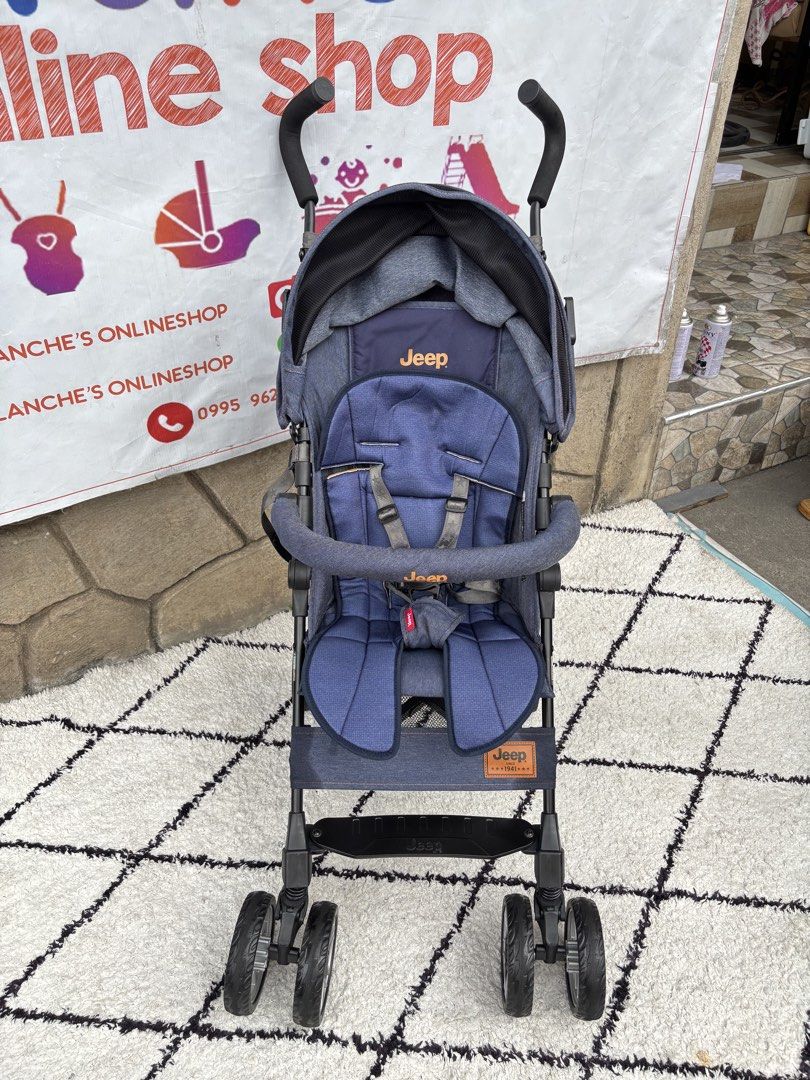 Jeep Umbrella Type Stroller latest version free front bar and pad (Category: Strollers) located in Manila. Submitted by avalanchesonlineshopmainacount (Listing ID 1438790407, Image 2). Description: .
