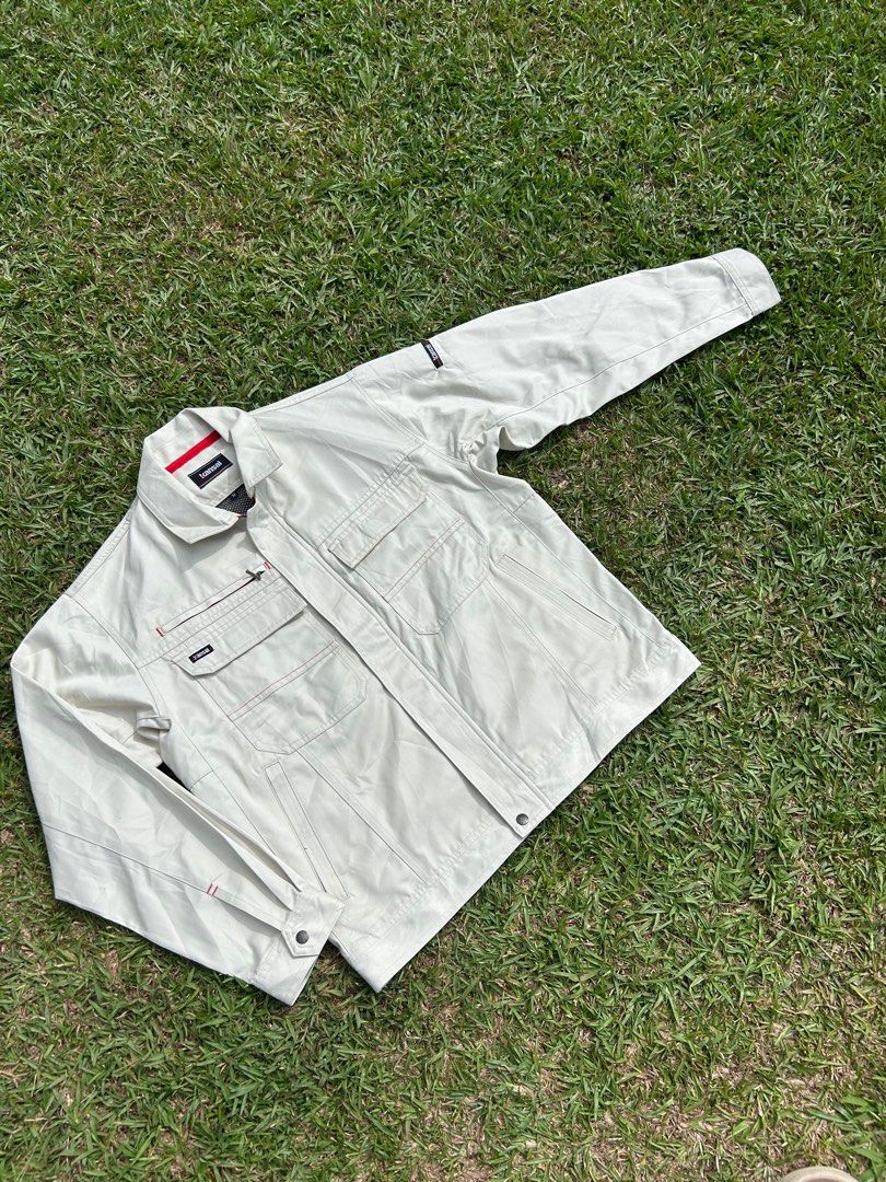 KANSAI YAMAMOTO WORKWEAR (Category: Coats, Jackets and Outerwear) located in Baguio. Submitted by raggedgarbs (Listing ID 1438840223, Image 1). Description: Kansai yamamoto Size:Meduim Good condition Perfect for work and casual ₱550+Shipping fee.