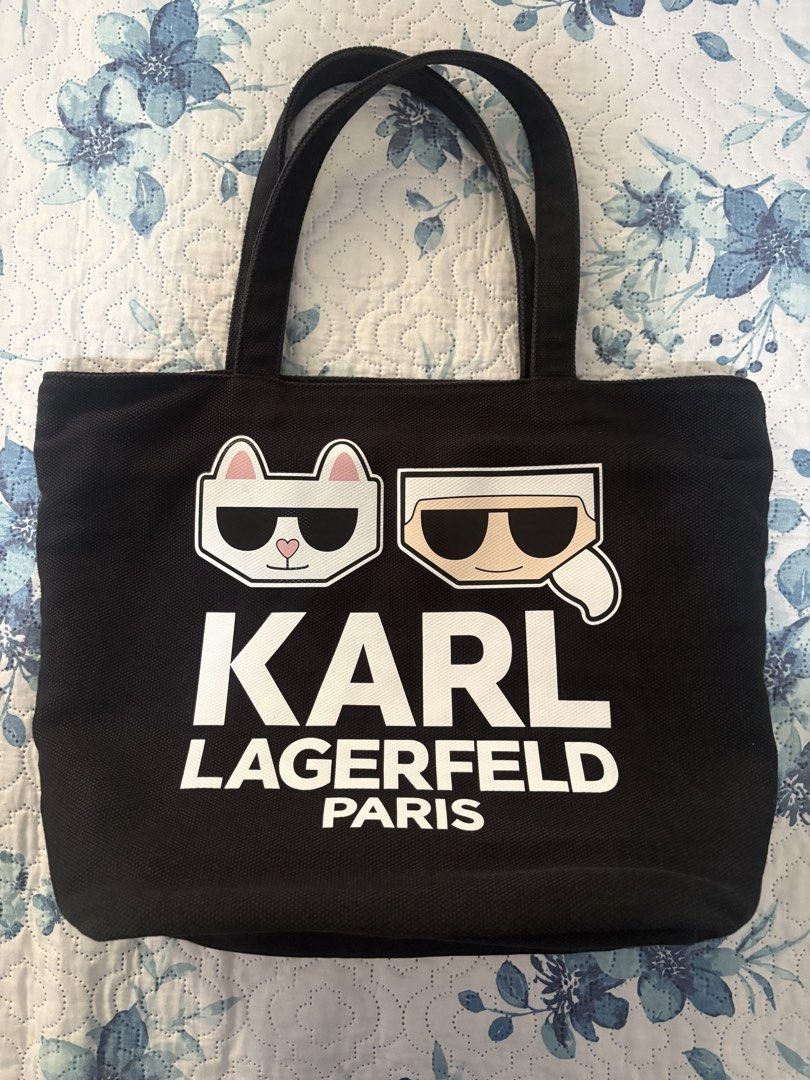 Karl Lagerfeld Paris Tote Bag (Category: Luxury Bags & Wallets) located in Antipolo. Submitted by theeditedcloset (Listing ID 1438738167, Image 1). Description: - Karl Lagerfeld Paris tote bag - Authentic! Bought in outlet in San Francisco, CA - Black color - Interior pocket for organization - High quality and very durable - Perfect for school/office! .