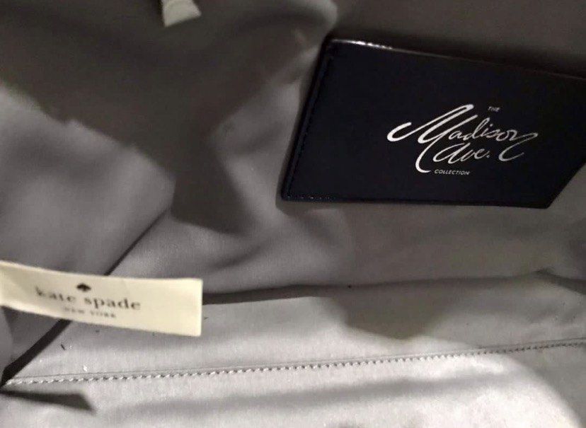 Kate Spade Madison Ave. Collection Tote Bag (Category: Luxury Bags & Wallets) located in Muntinlupa City. Submitted by hollieberrygirl (Listing ID 1438748724, Image 3). Description: Rare Kate Spade Black Exotic Madison Ave Collection Kate Spade Bag Madison Ave Collection Rare Exotic Material with care card and dust bag Store bought in Hongkong ₱22,850 SF c/o buyer NO RETURN NO EXCHANGE.