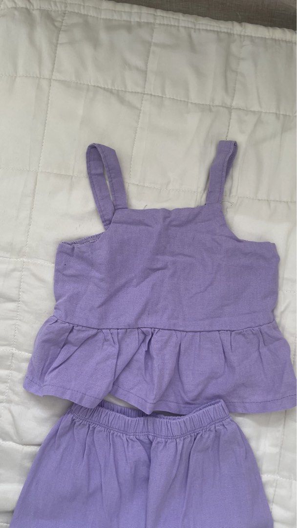 Kids’ Croptop & Pants set (Category: Babies & Kids Fashion) located in Angat. Submitted by eltiff (Listing ID 1438717454, Image 2). Description: •Fabric is linen soft cotton •Fits up to 3 years old •Worn once only.