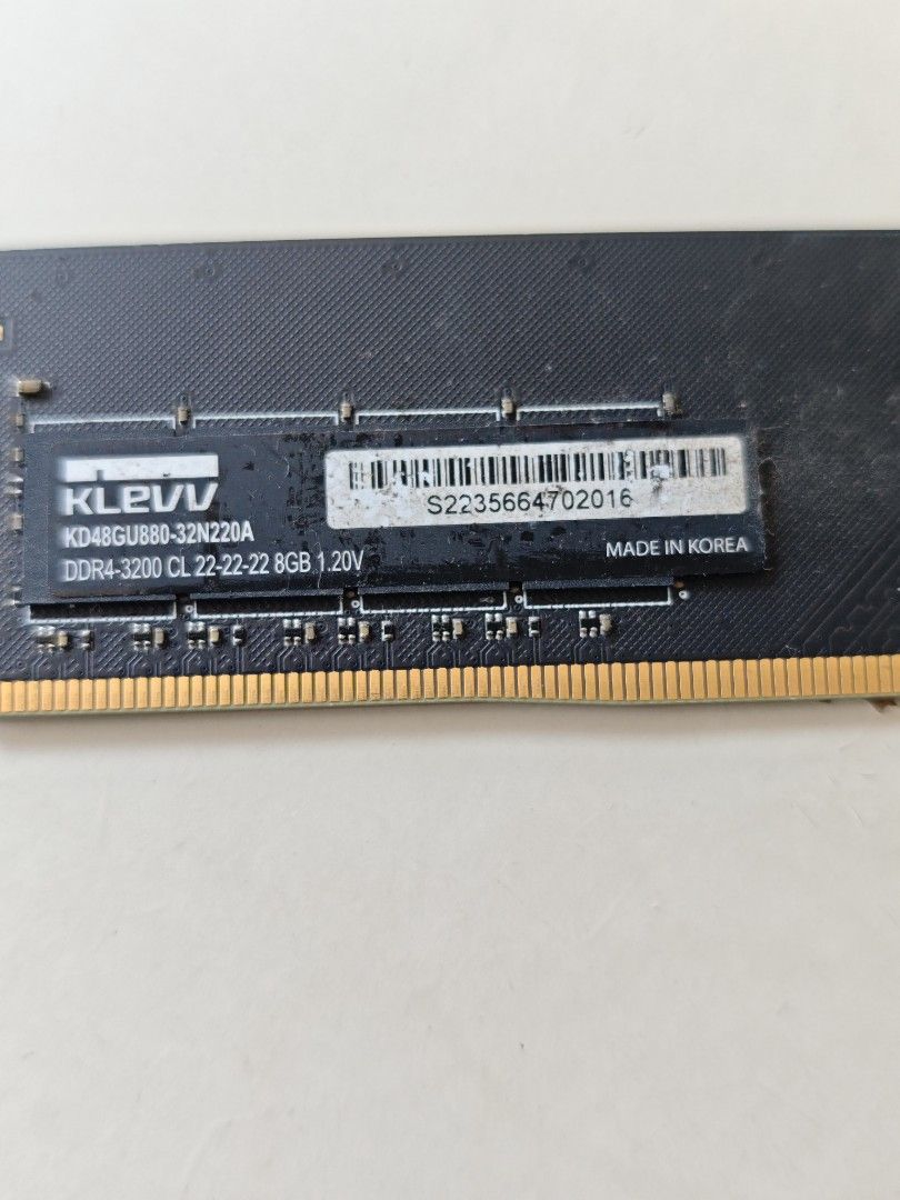 KLEVV DDR4-3200 8GB RAM458353544822804481