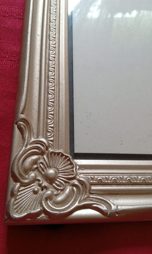 Large Sized Wooden Frame in Silver Color (Category: Frames & Pictures) located in Quezon City. Submitted by jojoleen28 (Listing ID 1438724454, Image 2). Description: Frame 21cm x 26cm Fits photo 14cm x 19cm Beautiful design; has chip in one corner as seen in last photo; cardboard back shows signs of ware..