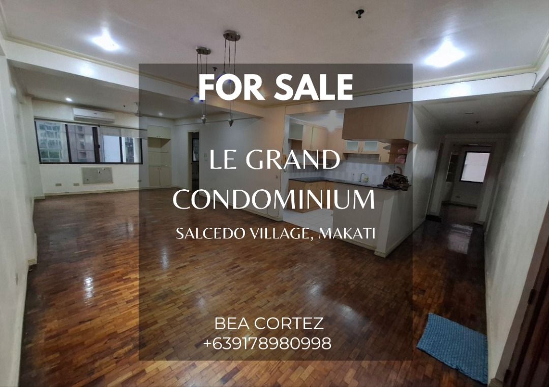 LE GRAND CONDOMINIUM FOR SALE (Category: Apartments & Condos) located in Makati City. Submitted by bea.09178980998 (Listing ID 1438714665, Image 1). Description: 🔥🍃 Le Grand Condominium- 6th Floor Valero St., Salcedo Village, Makati 📍For Sale - P 20,000,000 Gross Negotiable Direct: Yes # of BR: 2 # of TB: 2 Maid’s room with own T&B Floor area: 135 sqm Parking: 1 Remarks: ✔Clean title ✔As is, where is For viewing and inquiries: Bea Cortez PRC R