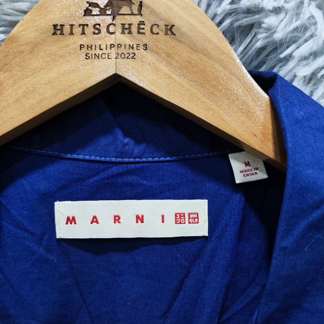 MARNI (Category: Luxury Apparel) located in Villasis. Submitted by archivemode. (Listing ID 1438860901, Image 3). Description: Marni (Navyblue) ______________________ Size: Large fit to XL (Measured by INCHES) Width: 23.3 Length: 28 Condition: Excellent Color Rate: 9.9/10 Issue: None.