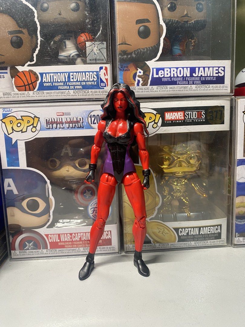 Marvel Legends ROML Red She Hulk (Category: Figurines & Statues) located in Manila. Submitted by gnccolectiblezz (Listing ID 1438806645, Image 1). Description: WYSIWYG (What You See Is What You Get) Location: SM City San Lazaro 🚚 Shipping: LALAMOVE/ J&T Express / LBC 💵 Mode of Payment: GCash ❗ First to pay basis.