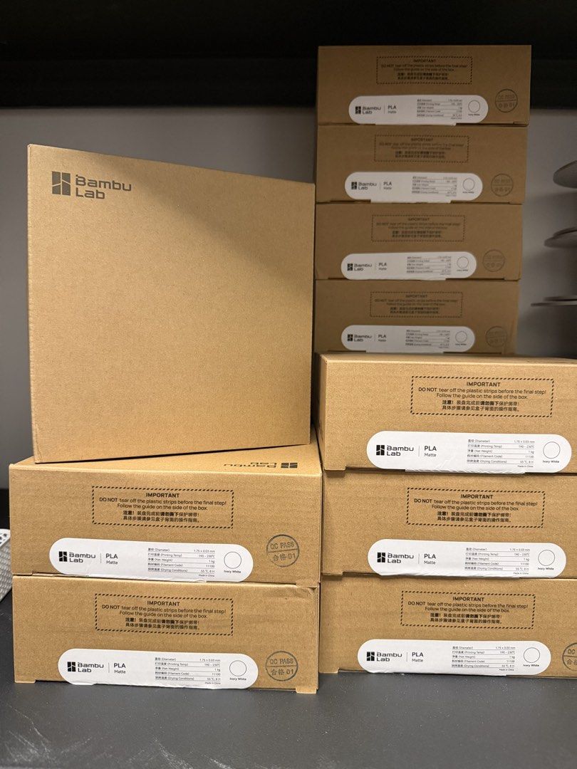 Matte White PLA Bambu Lab RFID Original PLA Filament458472261074309120