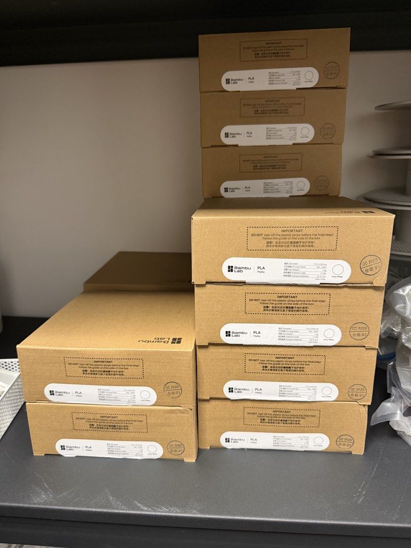 Matte White PLA Bambu Lab RFID Original PLA Filament458472261074309122
