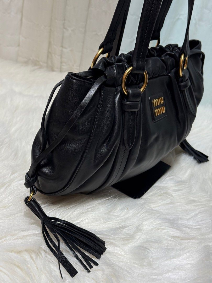 Miumiu joie leather shoulder bag (Category: Luxury Bags & Wallets) located in Manila. Submitted by shoulderfashion (Listing ID 1438795783, Image 2). Description: .