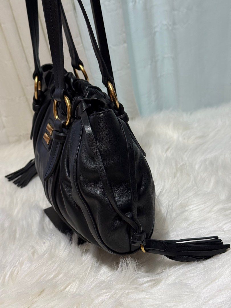 Miumiu joie leather shoulder bag (Category: Luxury Bags & Wallets) located in Manila. Submitted by shoulderfashion (Listing ID 1438795783, Image 3). Description: .