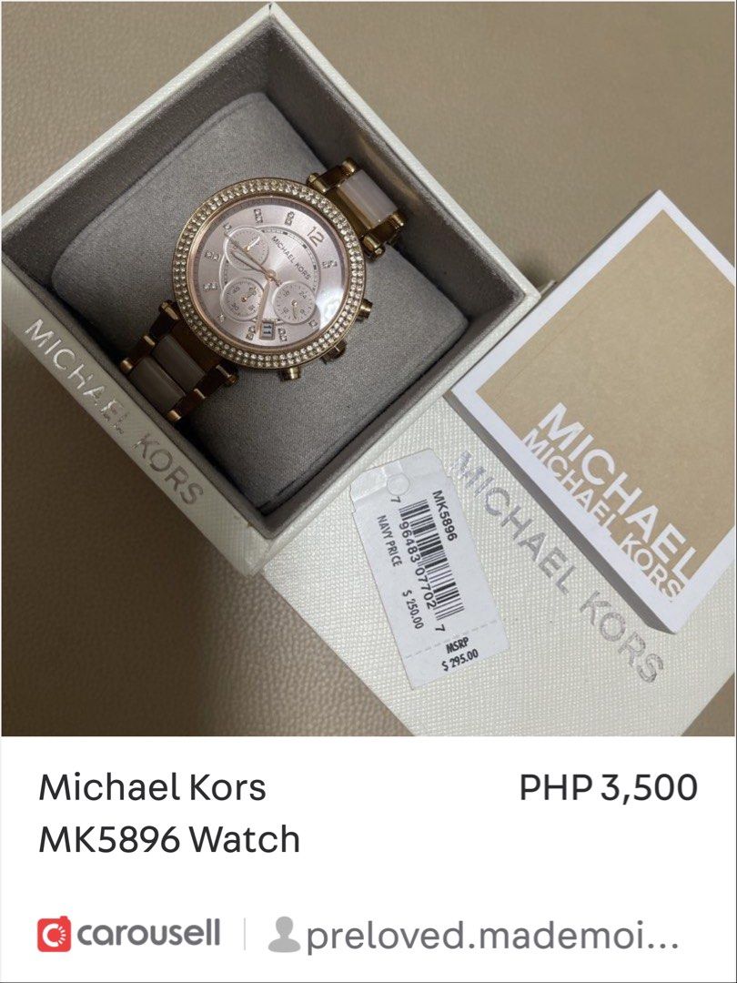 MK Watch Rose Gold (Category: Women's Watches) located in Manila. Submitted by preloved.mademoiselle (Listing ID 1438717581, Image 1). Description: .