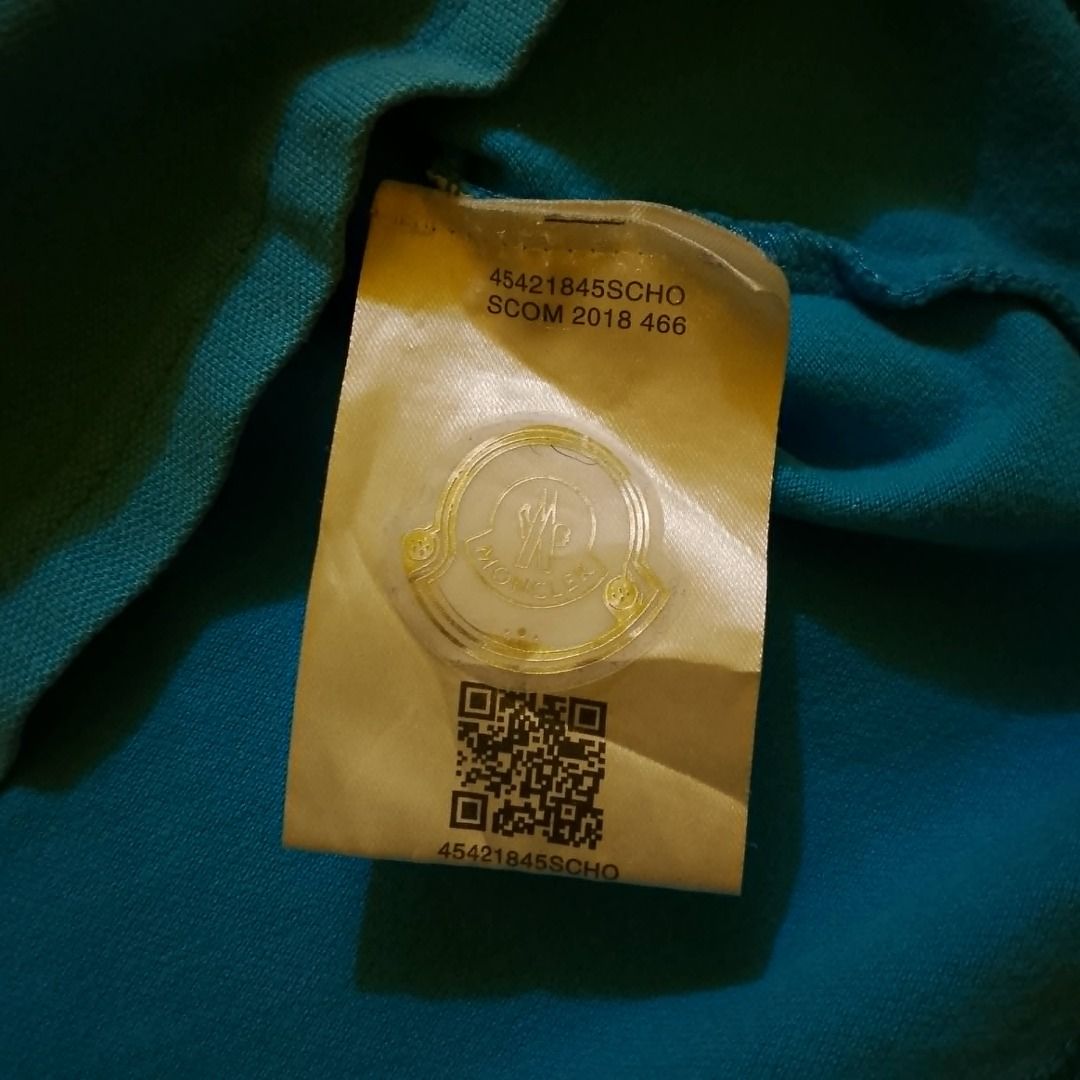 Moncler Polo Shirt - Sky Blue (Category: Shirts) located in Cagayan de Oro. Submitted by drp.central (Listing ID 1438863118, Image 3). Description: Moncler Polo Shirt - Sky Blue Dimes: W - 17" L - 23" Color: Sky Blue Complete tags ✅ Color Rate: 9/10 Condition: 9/10 Issue: Discoloration line in the collar part No return/ refund Can ship using J&t 🏷️- P250 +sf.