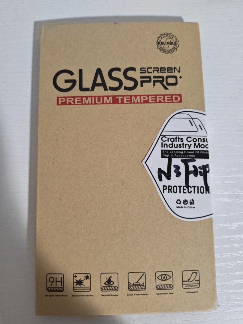N3 Flip Premium Tempered Screen Protector (Category: Other Mobile & Gadget Accessories) located in Singapore. Submitted by juneree (Listing ID 1438845708, Image 1). Description: - Brand new premium tempered glass screen protector.