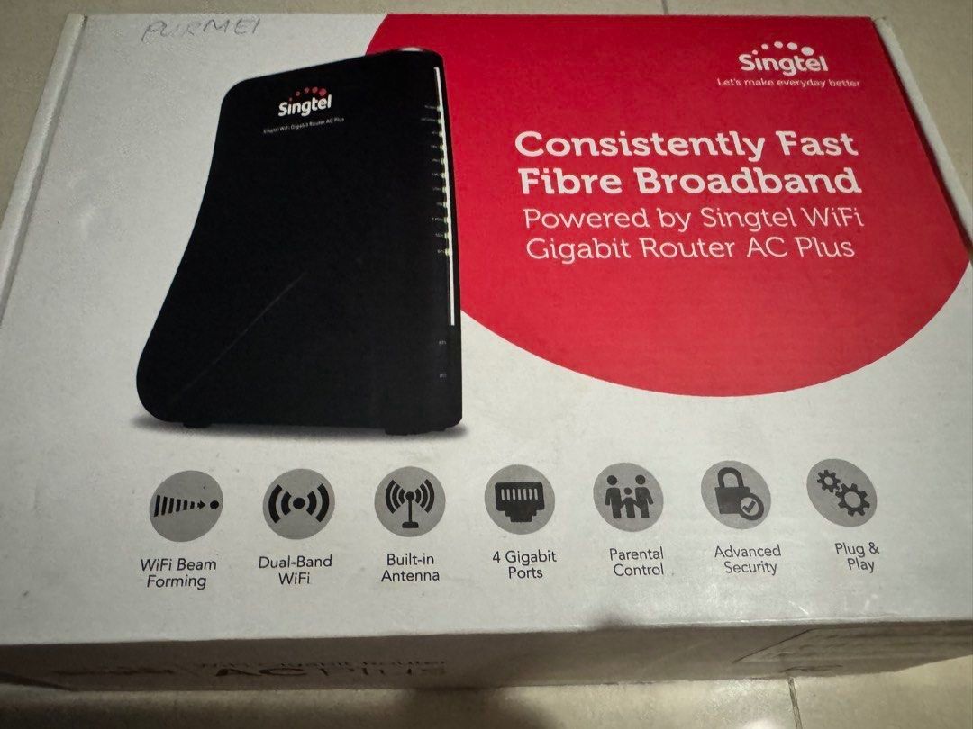 New Singtel WiFi Gigabit Router AC Plus458127546684559362