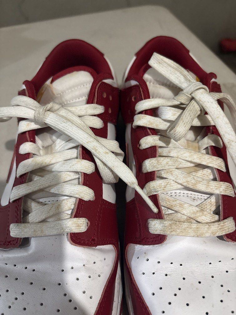 Nike Dunk Low Team Red (Category: Sneakers) located in Quezon City. Submitted by kaaat15 (Listing ID 1438805916, Image 2). Description: Need cleaning only Size US11.