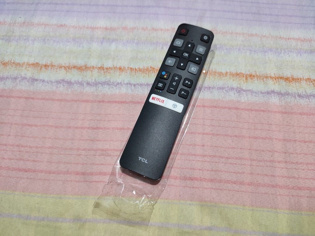Original TCL Android TV Remote Control (Category: TV Parts & Accessories) located in Manila. Submitted by marco_pobleets (Listing ID 1438796587, Image 1). Description: Original TCL Android TV Remote Control Selling: 600 Voice Command IR / Bluetooth Connectivity not replacement or class a direct from TCL service center location: Taguig City MOP: Cash or Gcash.