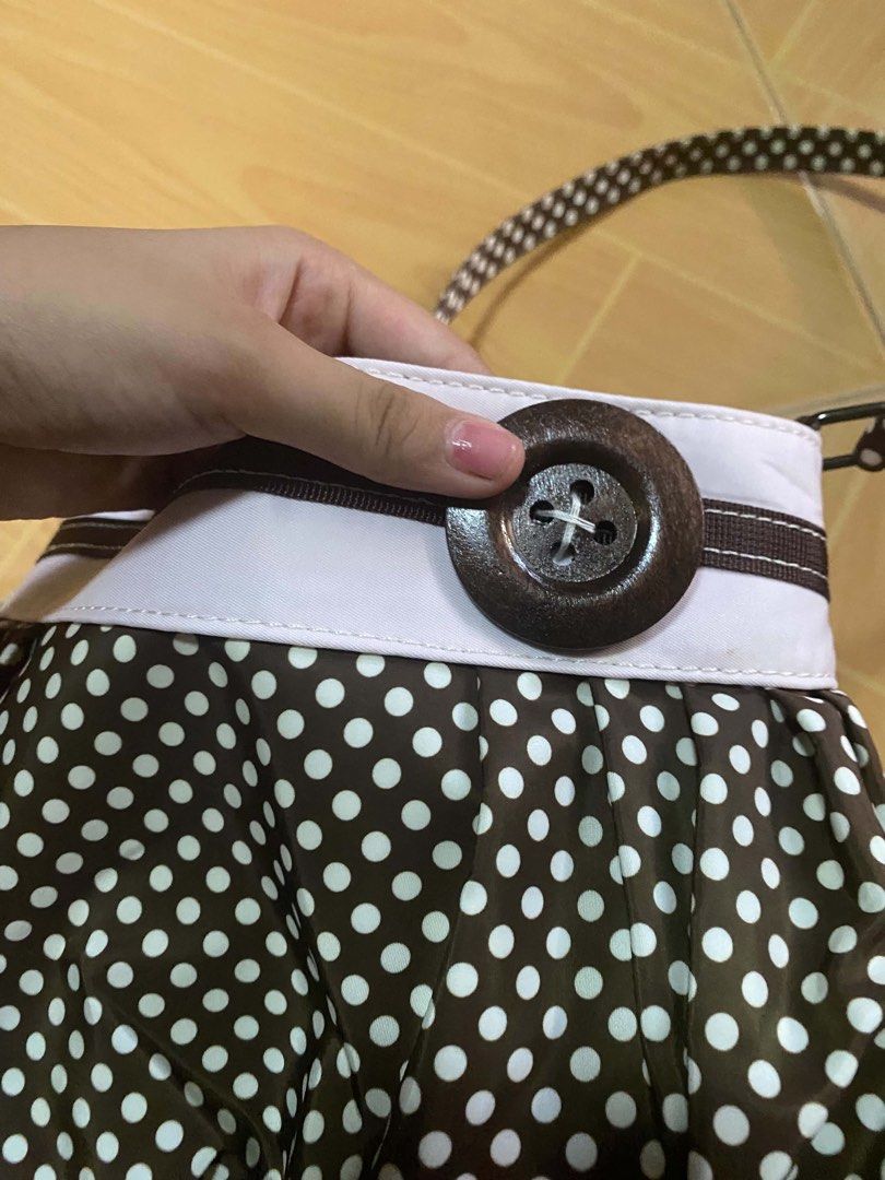 Buttercup bag Polka Dot Shoulder Bag Ellis button bag dumpling bag pink brown bag neapolitan bag (Category: Shoulder Bags) located in Porac. Submitted by readmyaboutfirst (Listing ID 1438754054, Image 3). Description: .