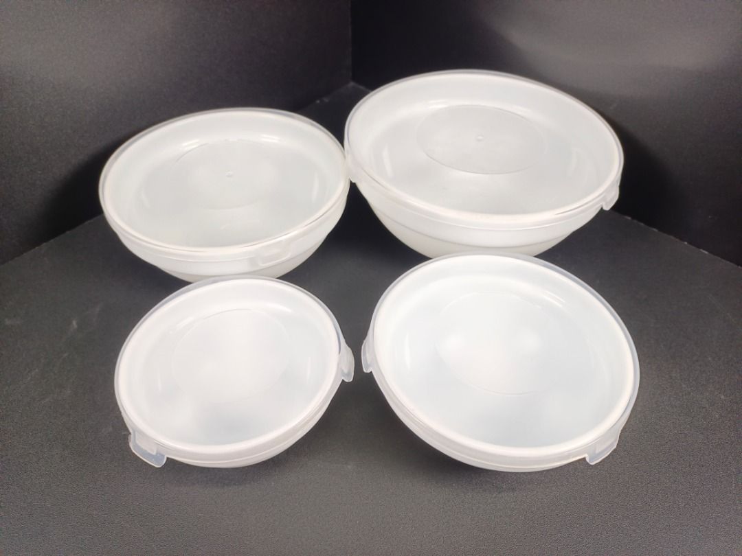 Premium Opal Bowl Set with Plastic Cover (4pcs) (Category: Dinnerware & Cutlery) located in Quezon City. Submitted by inter_active_megawares (Listing ID 1438767577, Image 3). Description: Premium Opal Bowl Set with Plastic Cover (4pcs) IAC-105 Price: P300.00 Weight: 1.35kg Box Measurements: 19.5x19x9cm Quantity: 4pcs Bowl Measurements: Small-10.5x5cm Medium-12.5x5.5cm Large: 15x6.7cm Extra Large: 18x7.8cm - made with high grade thick opal materia